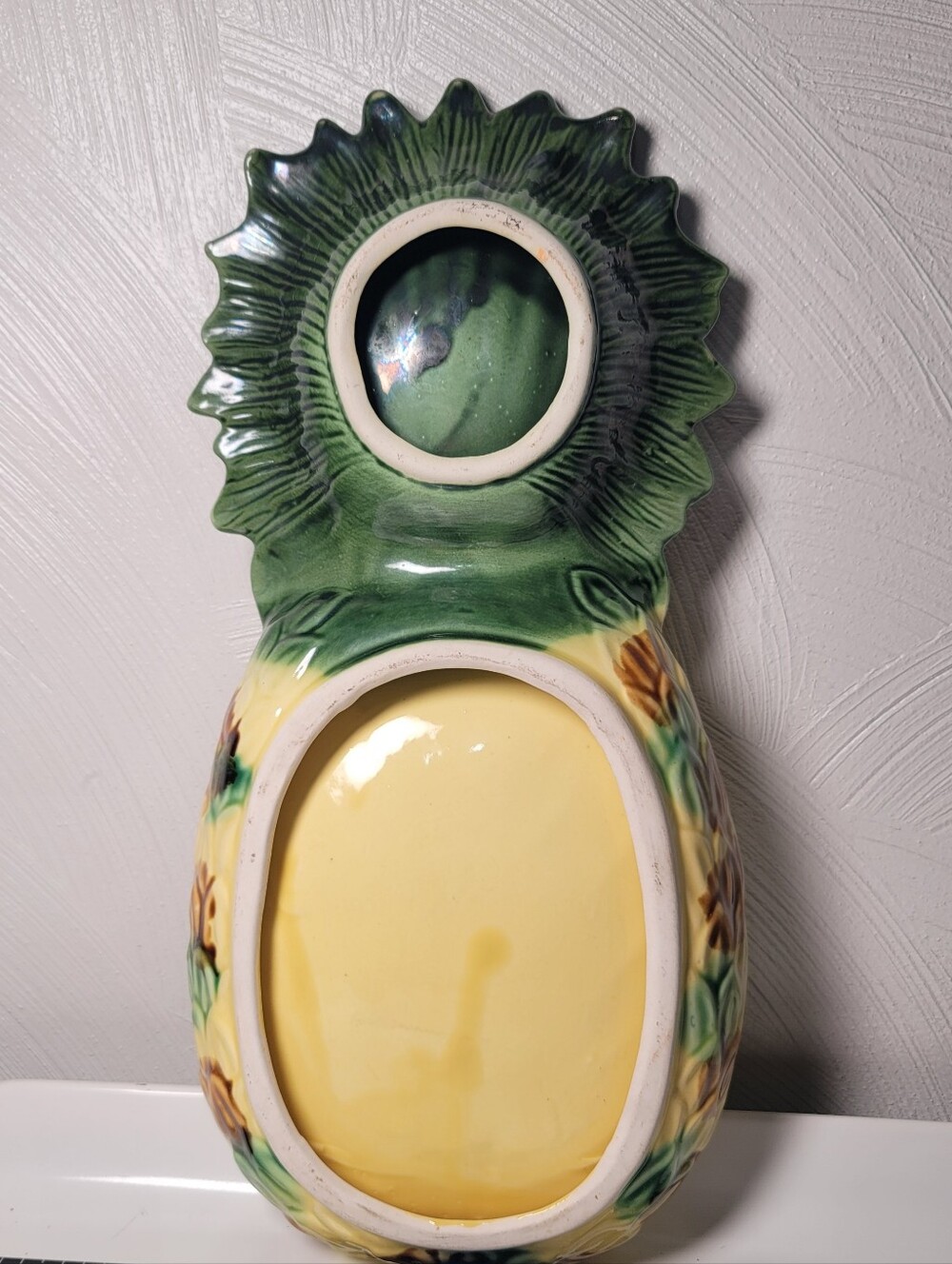 Vintage Ceramic Pineapple Serving Platter.  Japan. Lipper & Mann Creations - Picture 7 of 14